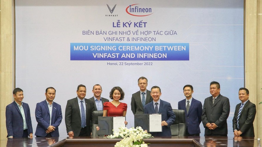 VinFast và Infineon hợp tác trong lĩnh vực di chuyển điện hóa