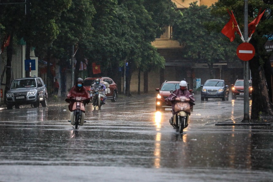 Bắc Bộ có mưa vừa, mưa to