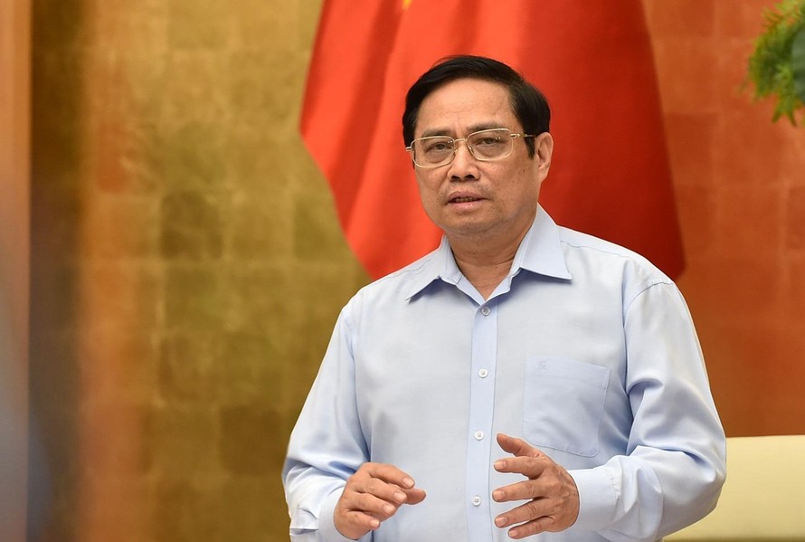 Thủ tướng Phạm Minh Chính: Chúng ta đã hy sinh để thực hiện giãn cách, phong tỏa thì dứt khoát phải kiểm soát được tình hình - Ảnh: VGP/Nhật Bắc