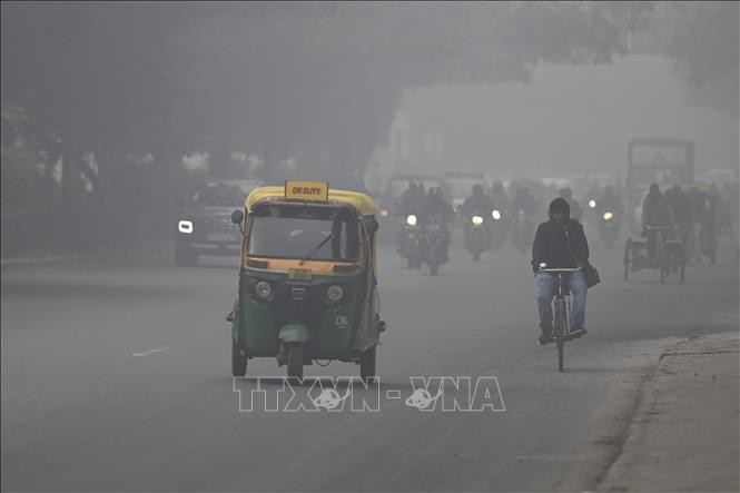 Sương mù dày đặc cản trở giao thông ở thủ đô Ấn Độ