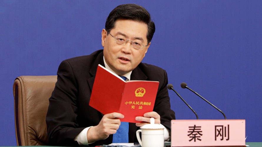 Ngoại trưởng Trung Quốc Tần Cương. Ảnh: Bloomberg