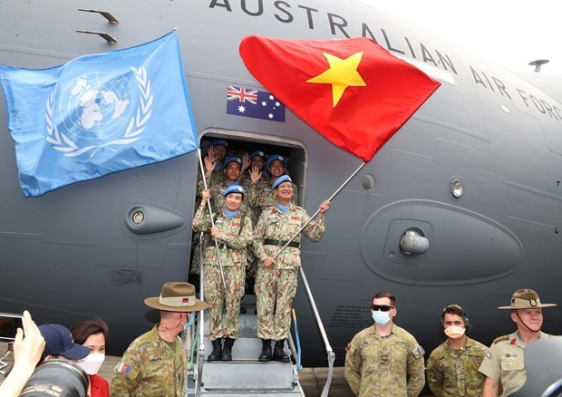 Nữ sỹ quan an ninh Việt Nam tham gia hoạt động gìn giữ hòa bình Liên hợp quốc
