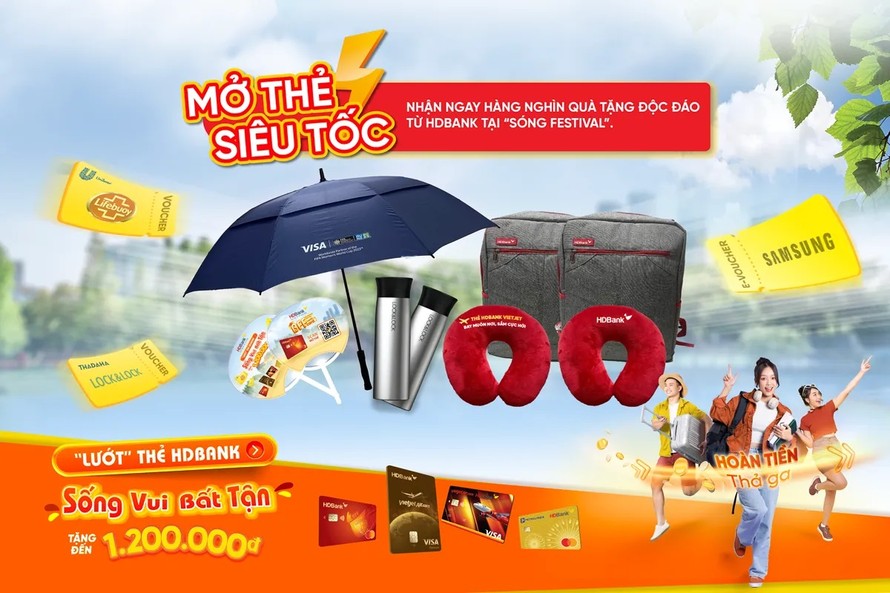 Hàng nghìn quà tặng độc đáo từ HDBank tại 'Sóng Festival'