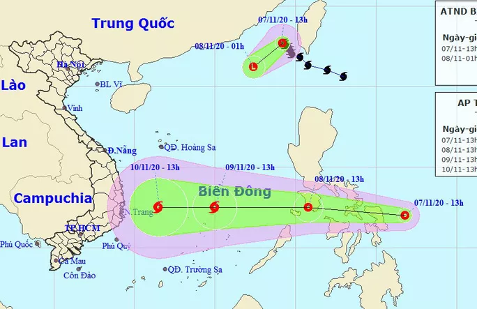 Xuất hiện áp thấp nhiệt đới mới trên Biển Đông