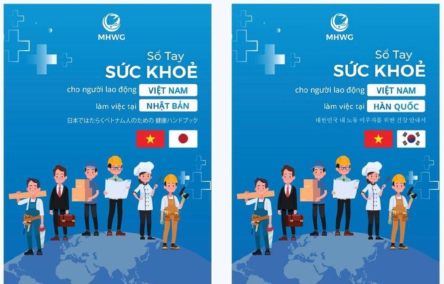 Sổ tay sức khoẻ cho người Việt Nam làm việc ở hai nước Nhật Bản và Hàn Quốc.