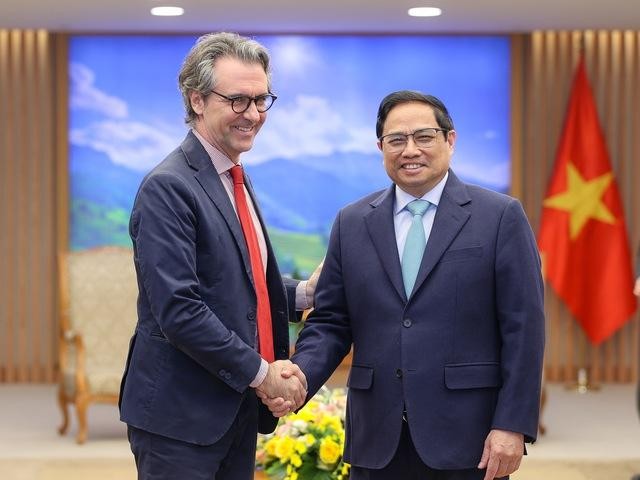 Thủ tướng tiếp Đại sứ, Trưởng Phái đoàn Liên minh châu Âu tại Việt Nam - Ảnh: VGP