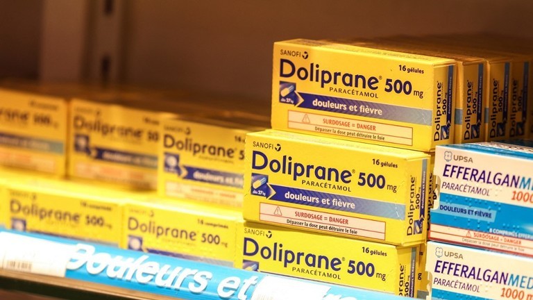 Thuốc paracetamol bán ở Pháp. - Ảnh: AFP