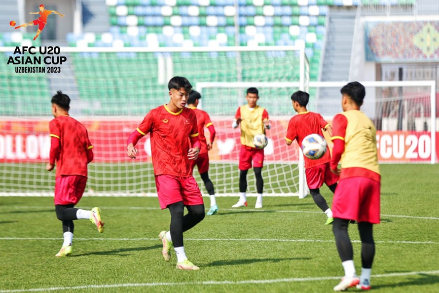 U20 Việt Nam nỗ lực viết tiếp kỳ tích. - Ảnh: AFC