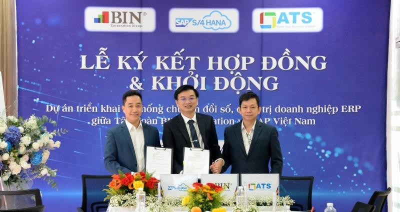 Tập đoàn BIN Corporation, Công ty SAP Việt Nam và Công ty ATS Việt Nam vừa ký kết hợp tác chuyển đổi số toàn diện.