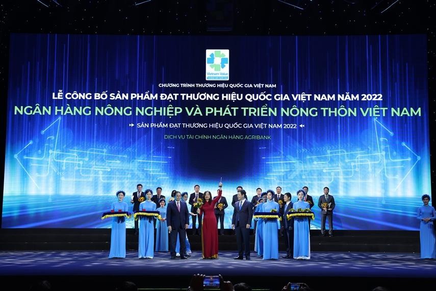 Agribank đạt Thương hiệu Quốc gia Việt Nam năm 2022
