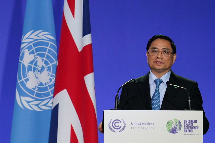 Thủ tướng Phạm Minh Chính phát biểu tại Hội nghị COP26.