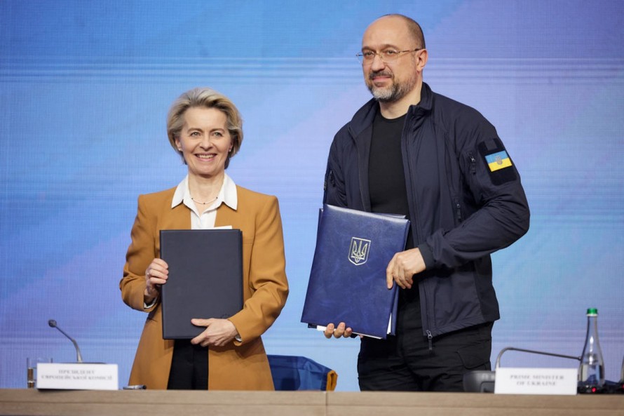 Ukraine ký một thỏa thuận với Liên minh châu Âu về việc tham gia Chương trình Thị trường chung EU.