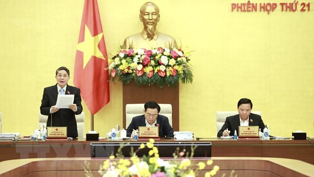 Phó Chủ tịch Quốc hội Nguyễn Đức Hải phát biểu. Ảnh: Doãn Tấn/TTXVN.