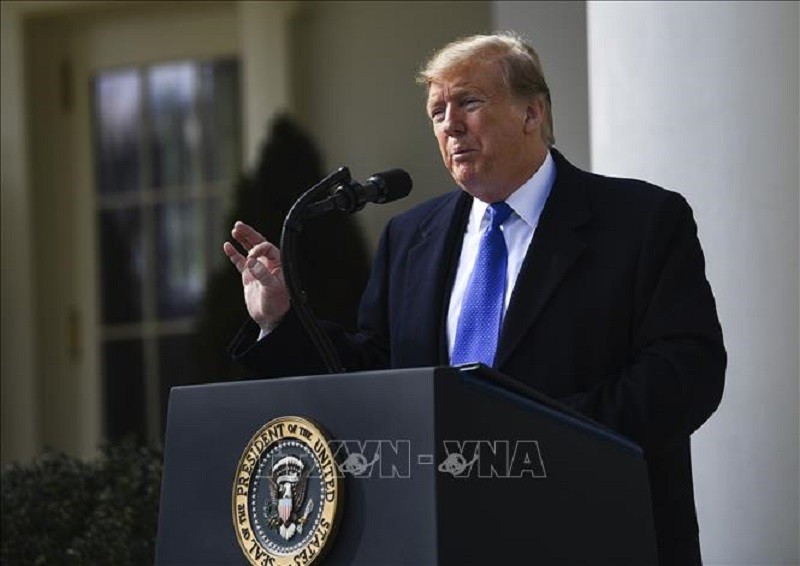 Tổng thống Mỹ Donald Trump phát biểu tại Washington, DC