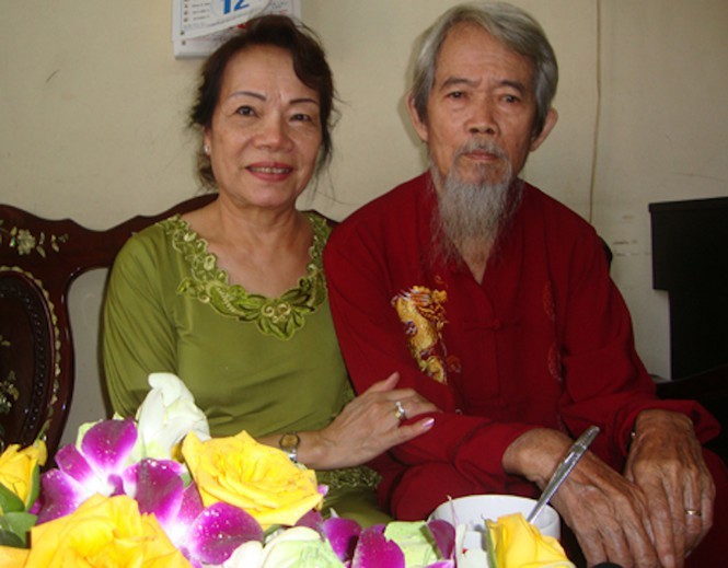 Vợ chồng NSND Huỳnh Nga 