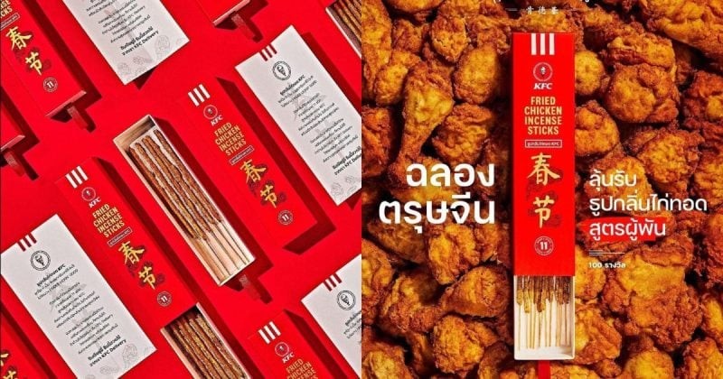 Thái Lan ra mắt thẻ nhang có mùi gà rán nhân dịp Tết Nguyên đán