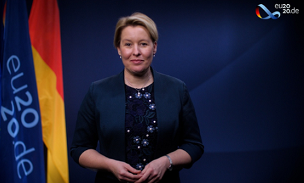 Bà Franziska Giffey - Bộ trưởng Bộ Gia đình Đức (Ảnh: Council of Europe)