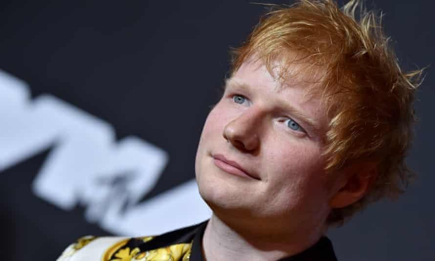 Ed Sheeran tham dự lễ trao giải MTV 2021, thành phố New York, ngày 12/9. Ảnh: Axelle