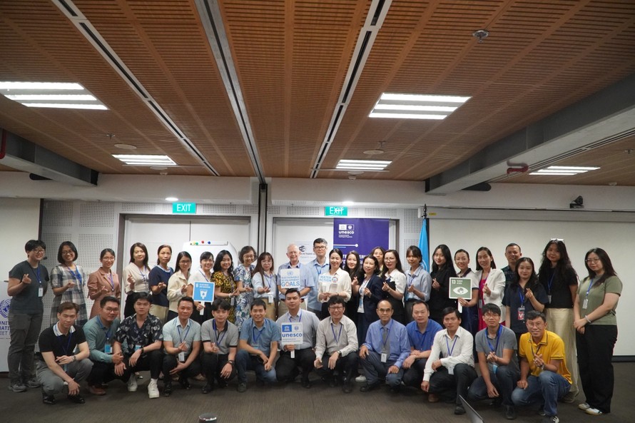 UNESCO Việt Nam tổ chức khóa tập huấn An ninh nguồn nước và chống chịu với Biến đổi khí hậu