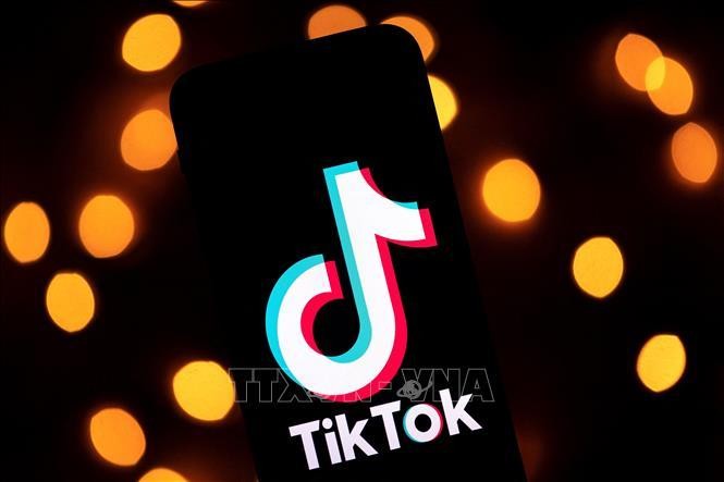 Biểu tượng ứng dụng mạng xã hội TikTok. Ảnh: AFP/TTXVN