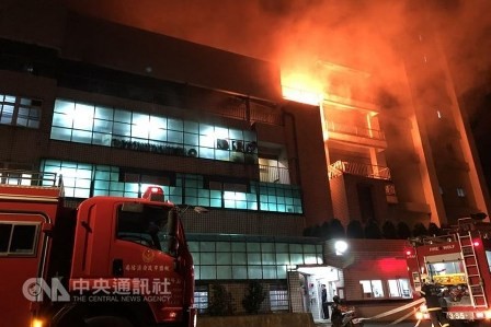 Vụ hỏa hoạn bất ngờ xảy ra tại khu vực có nhiều người Việt Nam sinh sống và làm việc ở Đài Loan. Ảnh: CNA