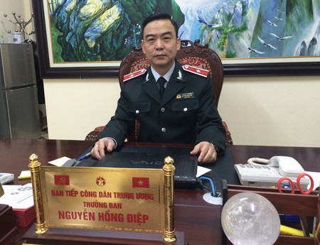 Trưởng Ban Tiếp công dân Trung ương Nguyễn Hồng Điệp.