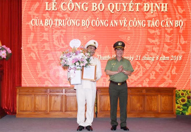 Thiếu tướng Nguyễn Hải Trung giữ chức vụ Giám đốc Công an tỉnh Thanh Hóa