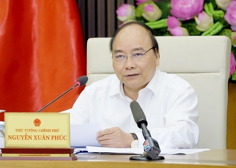 Thủ tướng Nguyễn Xuân Phúc phát biểu tại buổi họp - Ảnh: VGP/Quang Hiếu