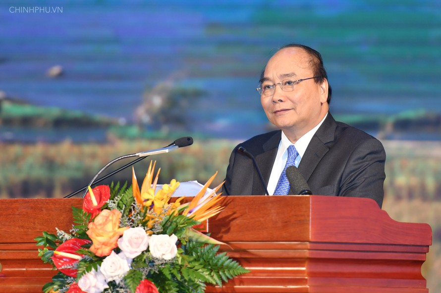 Thủ tướng phát biểu tại hội nghị. Ảnh VGP/Quang Hiếu 