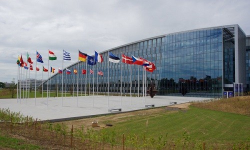Trụ sở NATO ở Brussels. Ảnh: AFP.