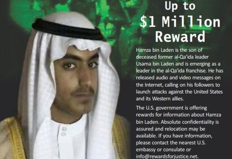 Mỹ chưa biết chính xác nơi ở hiện nay của Hamza Bin Laden. (Ảnh: BBC)