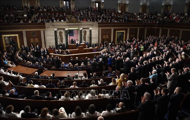 Toàn cảnh một phiên họp tại Hạ viện Mỹ ở Washington D.C., ngày 5/2/2019. Ảnh: THX/TTXVN
