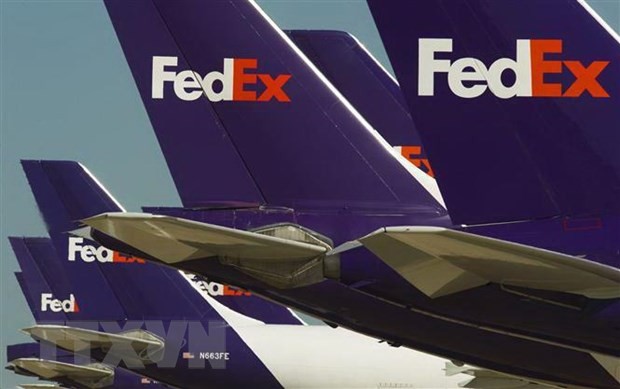 Máy bay của công ty chuyển phát nhanh FedEx tại Memphis, Mỹ. (Nguồn: AFP/TTXVN)