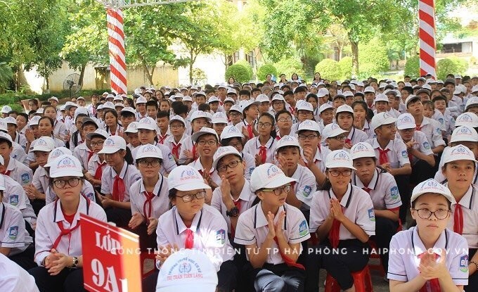 Dự kiến, học sinh trung học phổ thông trên địa bàn thành phố Hải Phòng sẽ được miễn học phí từ năm học 2020-2021. Ảnh: thanhphohaiphong.gov.vn