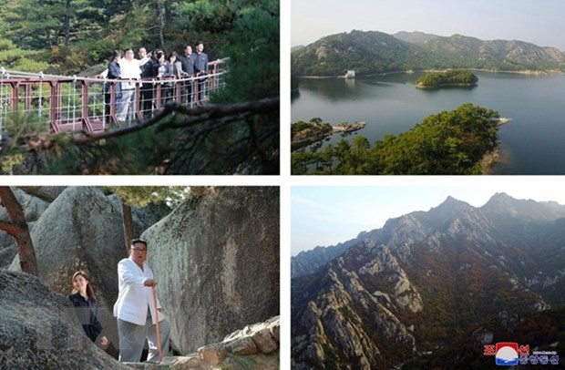 Khu du lịch núi Kumgang ở bờ biển phía Đông Triều Tiên. (Nguồn: Yonhap/TTXVN)