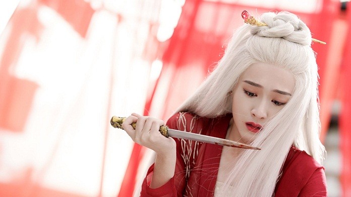 Trương Tuyết Nghênh trong vai nữ chính Dung Lạc - Bạch Phát Vương Phi.