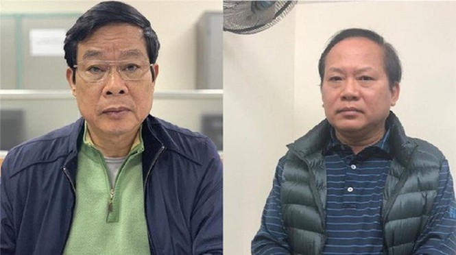 Bị cáo Nguyễn Bắc Son và Bị cáo Trương Minh Tuấn