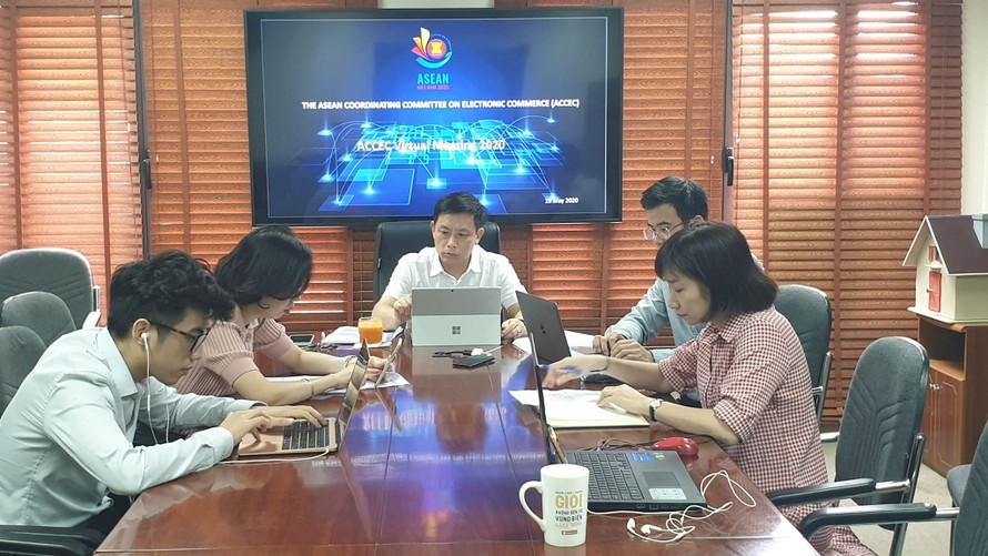 Họp trực tuyến đầu tiên của Ủy ban Điều phối Thương mại điện tử ASEAN