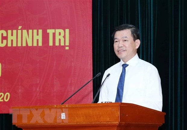 Ông Nguyễn Hồng Lĩnh, Ủy viên Trung ương Đảng, Phó Trưởng Ban Dân vận Trung ương, phát biểu tại Hội nghị. (Ảnh: Phương Hoa/TTXVN)