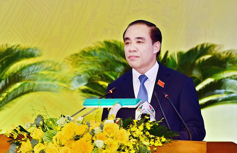 Đồng chí Chẩu Văn Lâm tiếp tục được bầu giữ chức vụ Bí thư Tỉnh ủy Tuyên Quang nhiệm kỳ 2020-2025. Ảnh: Báo Tuyên Quang