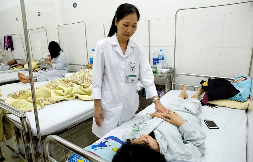 Bệnh nhân đang điều trị tại Viện sức khỏe tâm thần (Bệnh viện Bạch Mai). (Ảnh: Dương Ngọc/TTXVN)