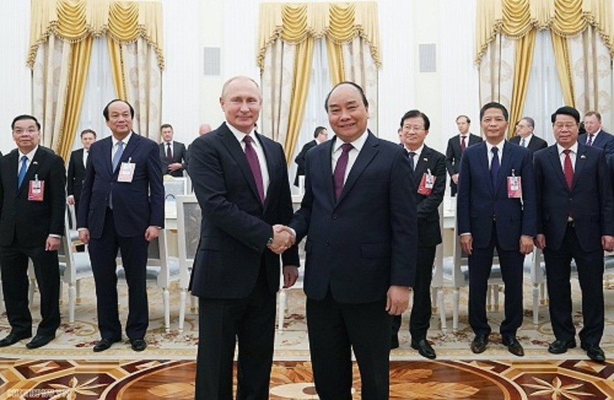 Thủ tướng Nguyễn Xuân Phúc và Tổng thống Liên bang Nga V.V. Putin 