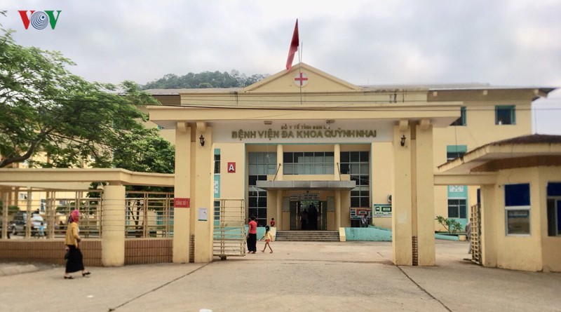Bệnh viện Đa khoa huyện Quỳnh Nhai nơi xảy ra sự việc. 
