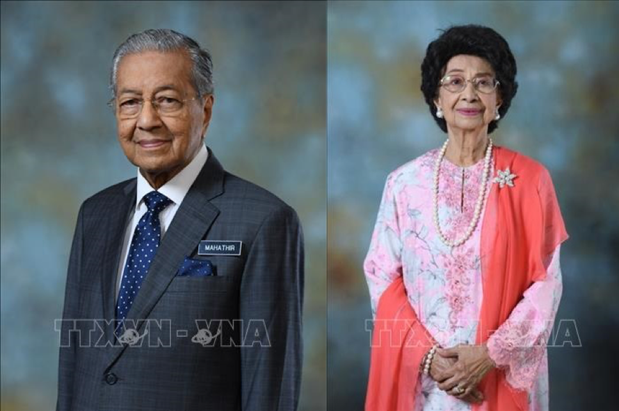 Thủ tướng Malaysia Mahathir Mohamad và Phu nhân. Ảnh: TTXVN