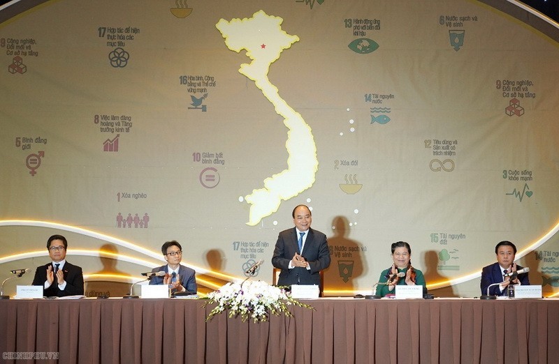 Thủ tướng Chính phủ Nguyễn Xuân Phúc chủ trì phiên toàn thể của Hội nghị toàn quốc về phát triển bền vững 2019 diễn ra vào chiều ngày 12/9 tại Hà Nội