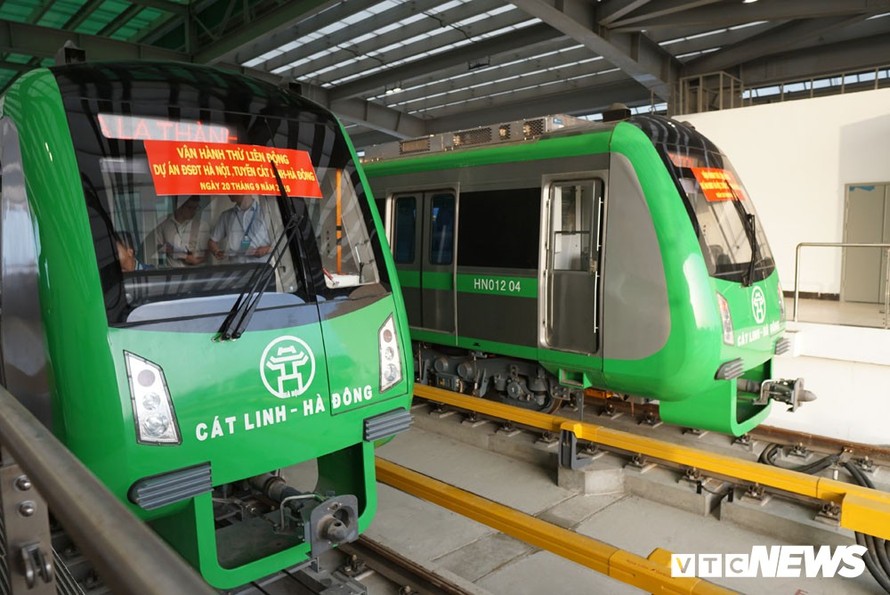 Theo Bộ GTVT, dự án đường sắt Cát Linh - Hà Đông còn 1% chưa được hoàn thành.
