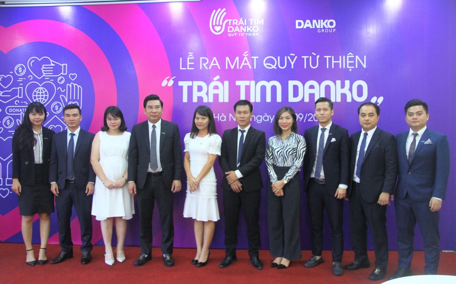 Ban Lãnh đạo Danko Group trong Lễ ra mắt Quỹ từ thiện “Trái tim Danko”