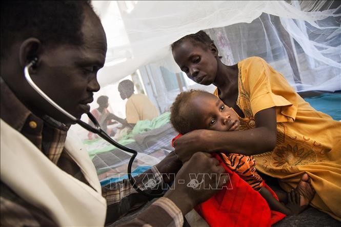 Bệnh nhân lao điều trị tại một bệnh viện ở Malakal, Nam Sudan. Ảnh: AFP/TTXVN