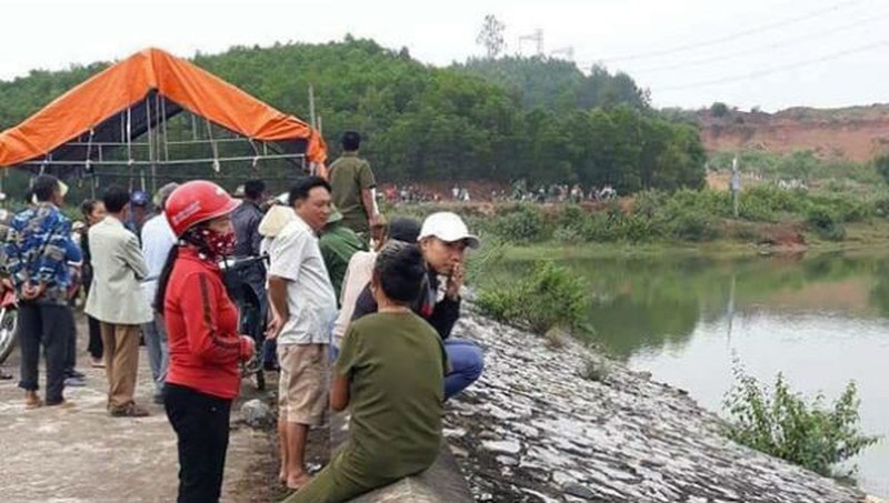 Khu vực phát hiện thi thể nữ sinh Nguyễn Thị T.