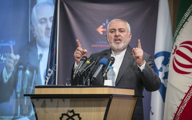 Ngoại trưởng Iran Mohammad Javad Zarif phát biểu tại Tehran ngày 21/10/2019. (Nguồn: THX/TTXVN)